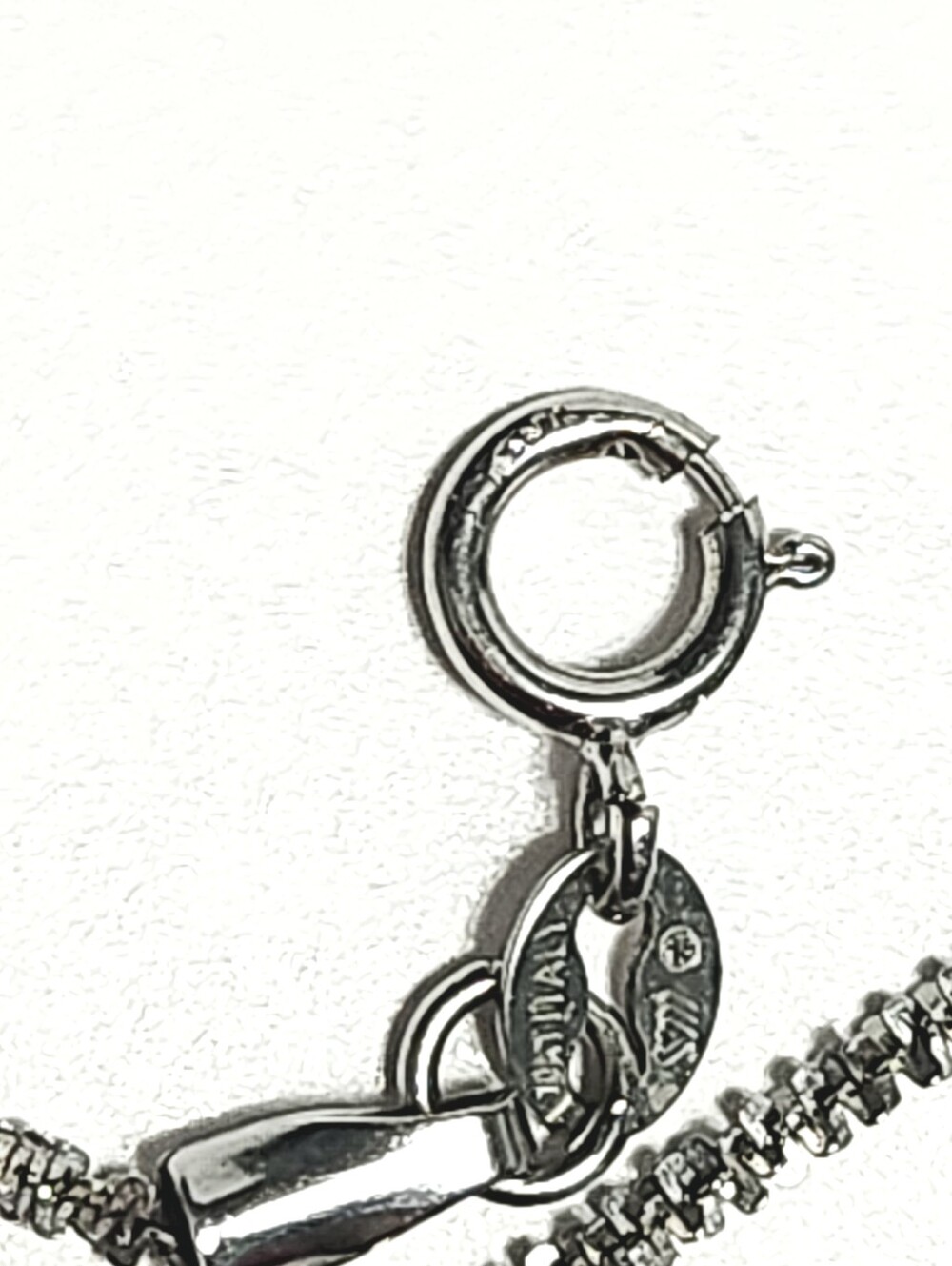 10K White Gold Rope & Balls Chain Anklet size 10.5" Italy - Picture 6 of 10